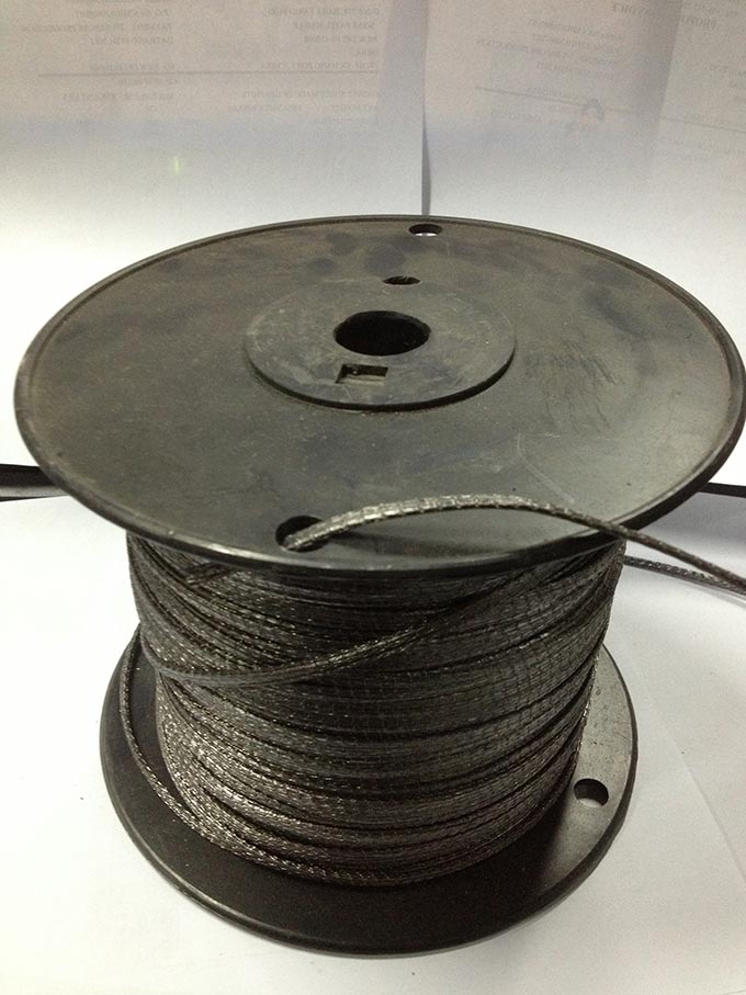 pure graphite yarn jacked with inconel